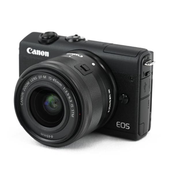 Canon ミラーレス一眼カメラ EOS M200 ダブルレンズキット ブラック ...