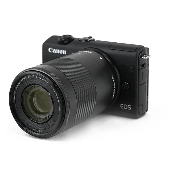 キヤノン ミラーレス一眼カメラ EOS M200 ブラック ダブルズームキット