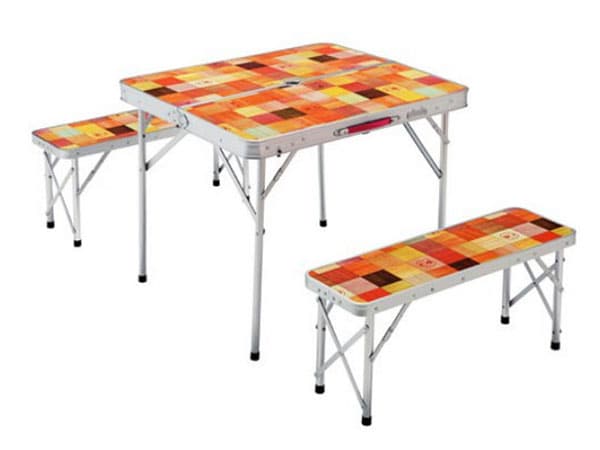 コールマン テーブル＆ベンチセット ナチュラルモザイク ファミリーリビングセット/ミニプラス 商品イメージ1
