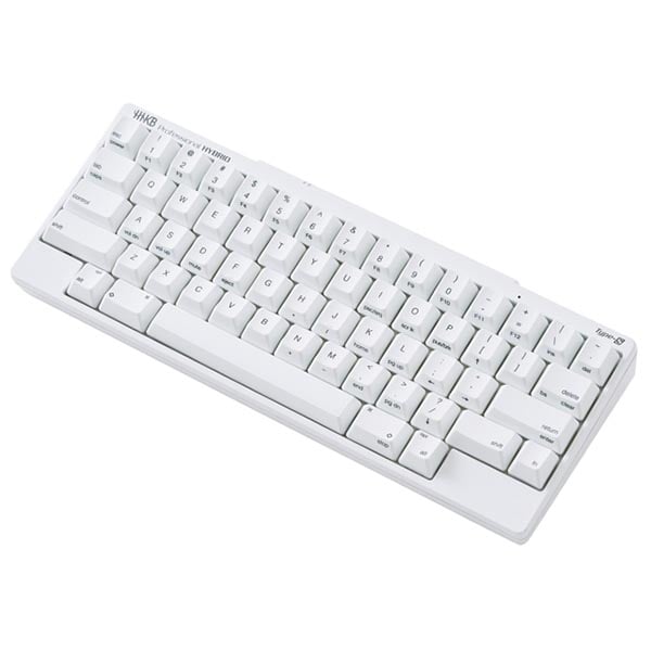 PFU キーボード Happy Hacking Keyboard Professional HYBRID Type-S 英語配列／雪 PD-KB800YSC：商品イメージ