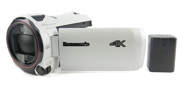 パナソニック 4K対応ビデオカメラ HC-VX992M ピュアホワイト 予備バッテリーセット：商品イメージ