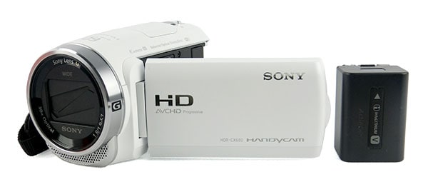 ソニー ビデオカメラ HDR-CX680 ホワイト 予備バッテリーセット：商品イメージ