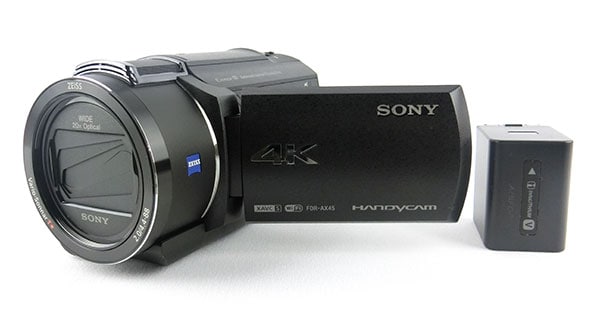 ソニー 4K対応ビデオカメラ FDR-AX45 ブラック 予備バッテリーセット 商品イメージ1