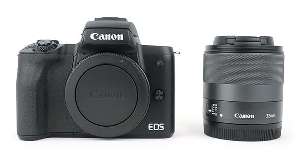 キヤノン ミラーレス一眼カメラ EOS Kiss M ブラック 単焦点レンズセット 商品イメージ1