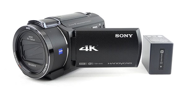 ソニー 4K対応ビデオカメラ FDR-AX45A ブラック 予備バッテリーセット：商品イメージ