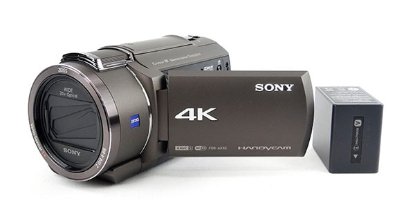 ソニー 4K対応ビデオカメラ FDR-AX45A ブラウン 予備バッテリーセット ...