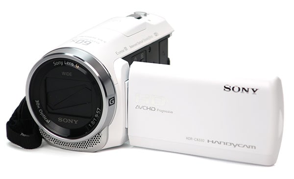 ソニービデオカメラHDR-CX680ホワイト：商品イメージ