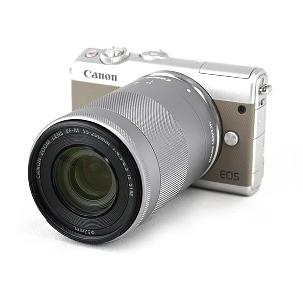 キヤノン ミラーレス一眼カメラ EOS M100 グレー ダブルズームキット