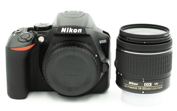 ニコン 一眼レフ D3500 ブラック レンズキット(AF-P DX NIKKOR 18-55mm f/3.5-5.6G VR)：商品イメージ