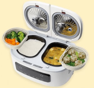 ショップジャパンの人気製品ツインシェフは自動で料理を2品作れる